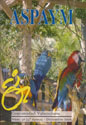 Portada de la revista 56, imagen de unos loros